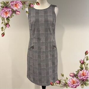 Apt 9 Classic Plaid houndstooth‎ Sleeveless Dress size small